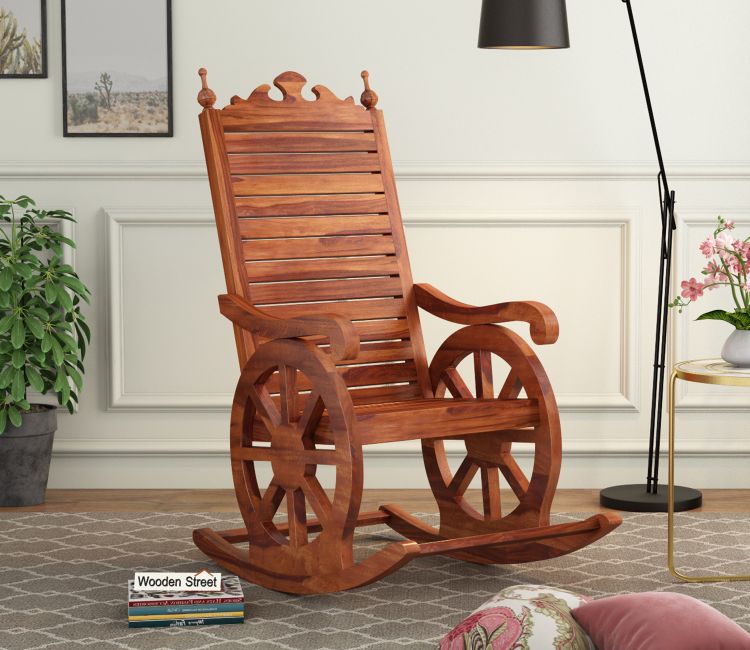 Silvio Rocking Chair (Honey Finish)