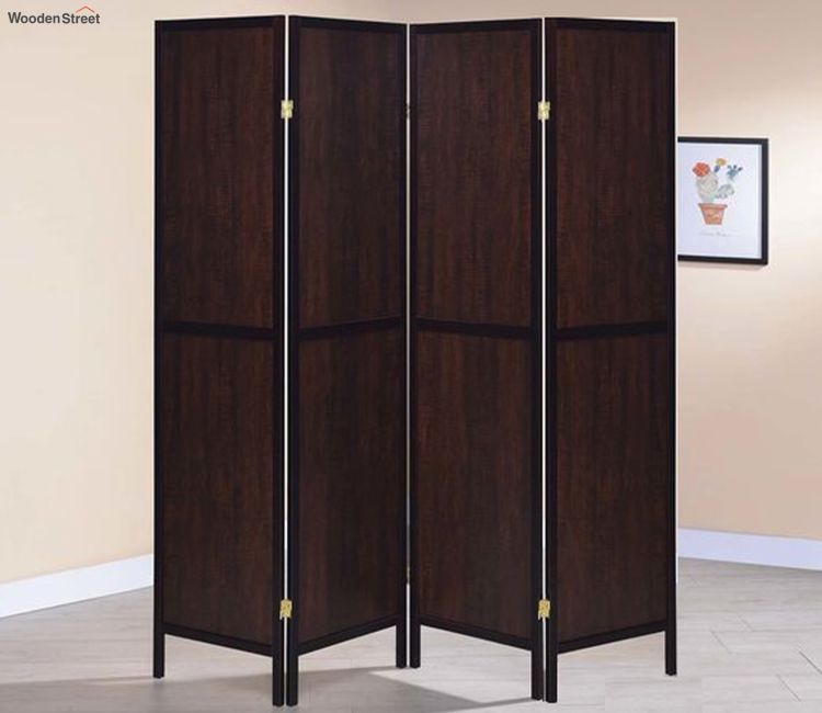 Room Divider: 4 Panel Nolan Wooden Partition | Wooden Screen Partition