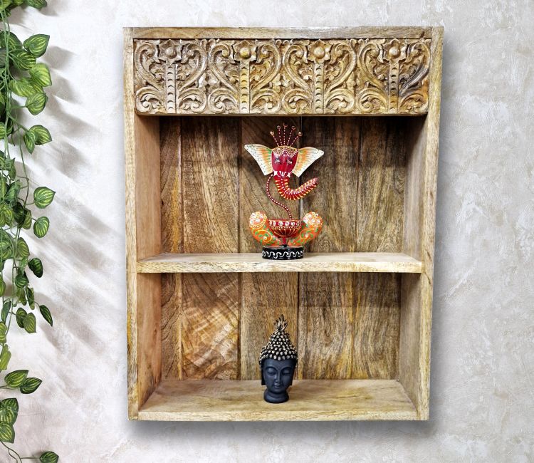 Tenet Wall Shelf (Walnut Finish)