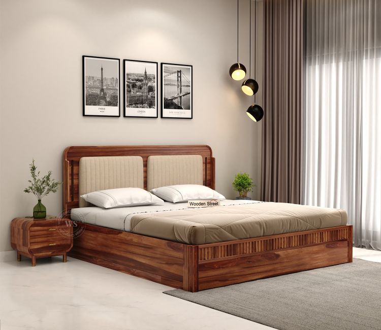 original teak wood bed online india, teak bed price low