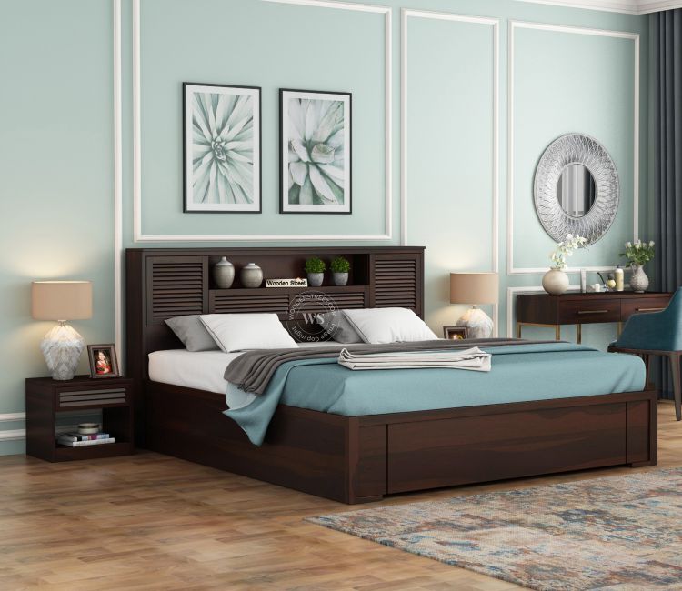 queen size bed for bedroom | hydraulic storage bed online @Upto 55% OFF