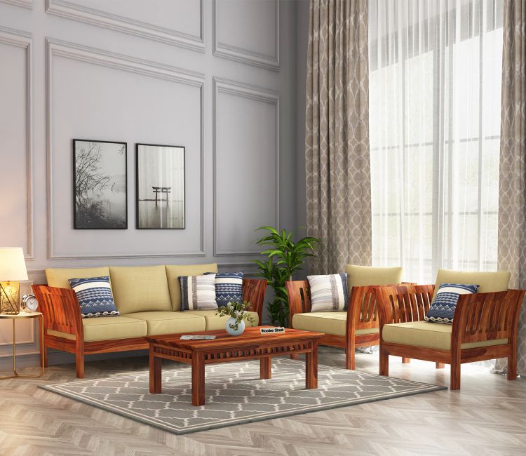 Raiden Wooden Sofa Set Design