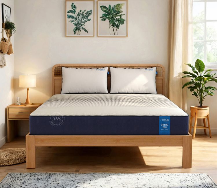 Buy Wooden Street Penguin Ortho Zen king size bed mattress with 10-year warranty online in India
