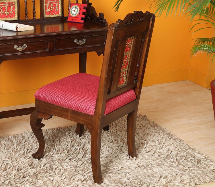Moha Chair in Premium Teakwood in Walnut Finish