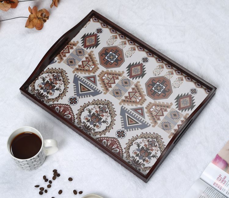 snack serving tray - wooden tray online | Serveware in Delhi, Pune, Hyderabad