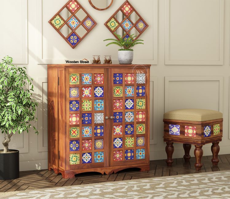 Boho bar cabinets in Mumbai - Bar Furniture Design