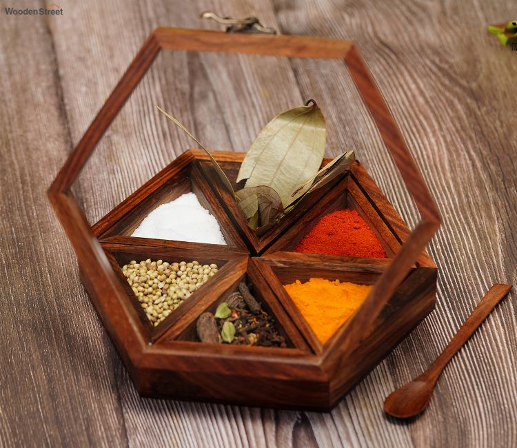 buy wooden masala box online india low price, bangalore, mumbai, chennai