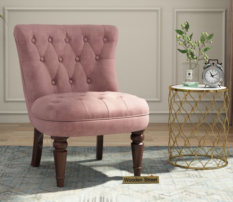 Accent Chair - wooden cushion chair