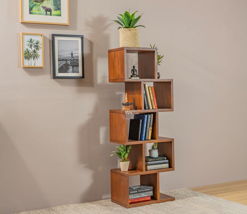 Cagney Sheesham Wood Ladder Book Shelf