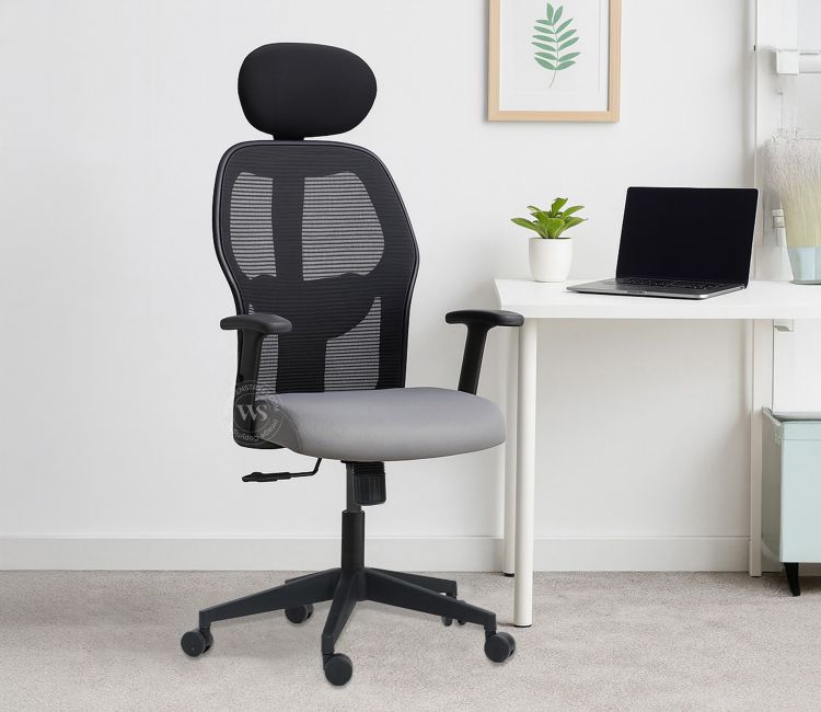 Caper High Back Mesh Office Chair (Grey)