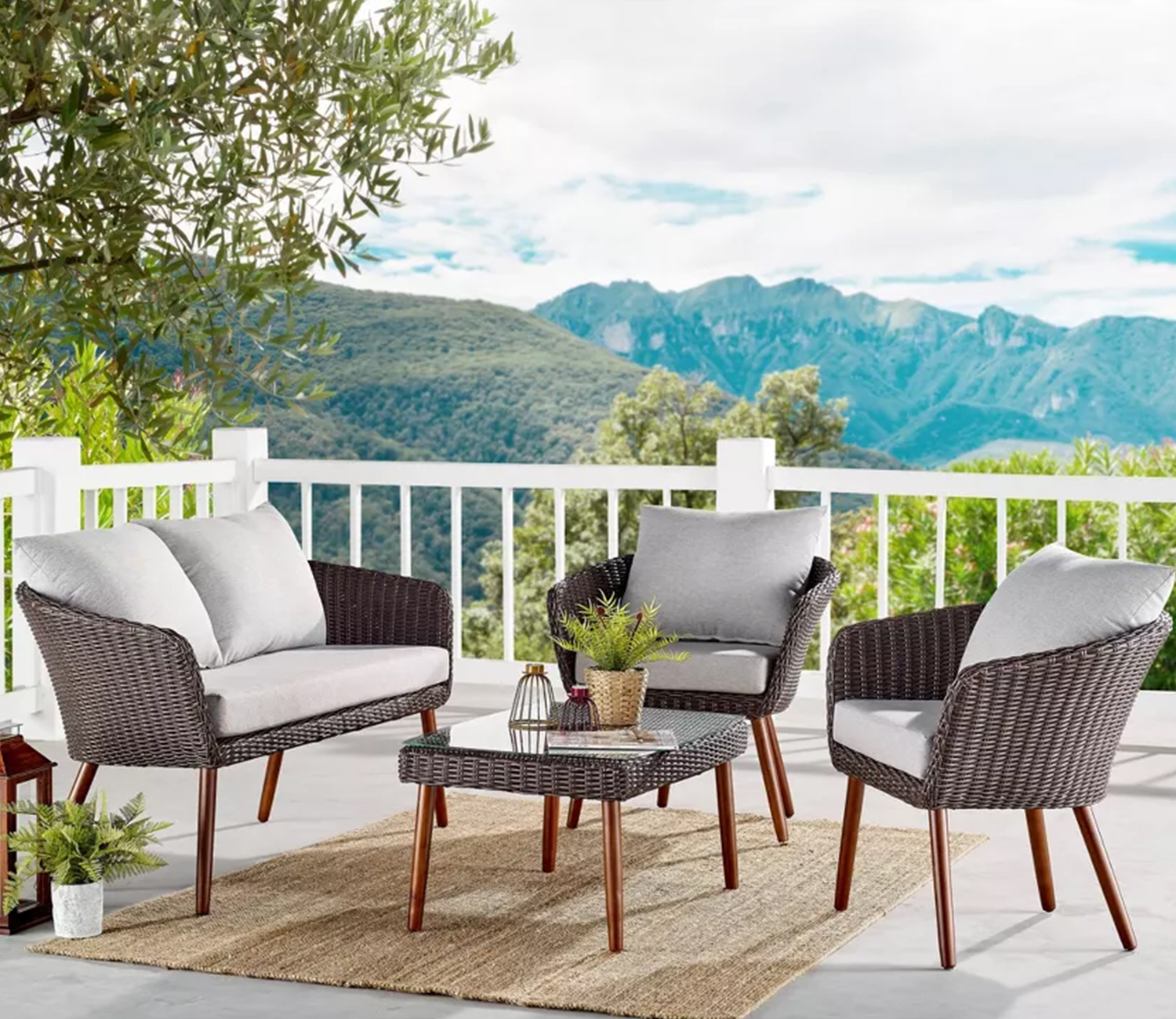 wooden outdoor garden furniture online india