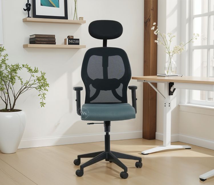 Auriga High Back Mesh Ergonomic Office Chair (Grey)