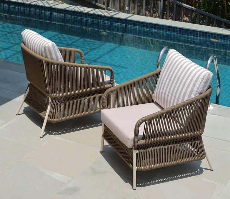 Livia Single Seater Outdoor Garden Chair (Dark Olive Green)