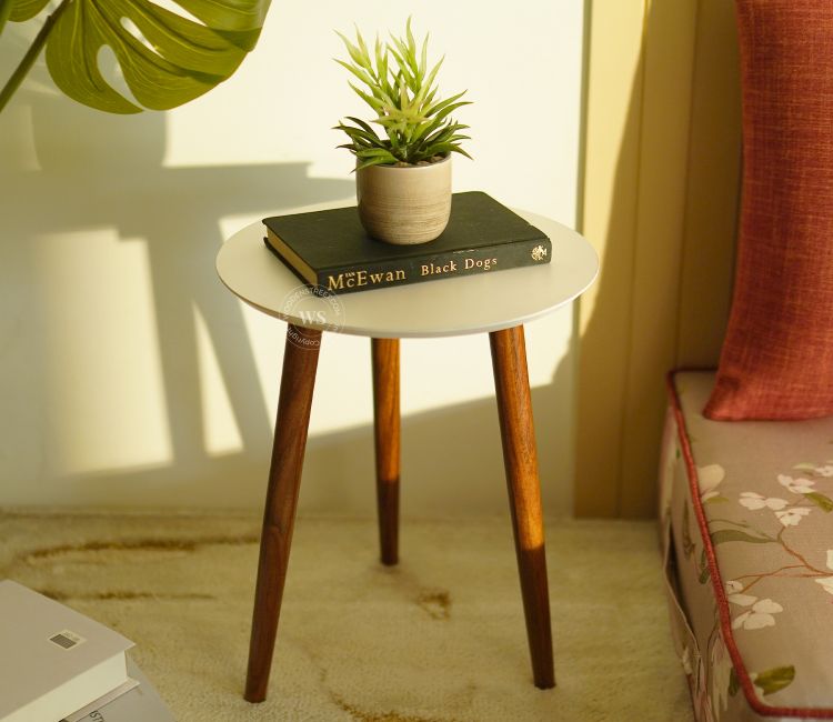 Noble Classic Wooden Side and End Table for Living Room