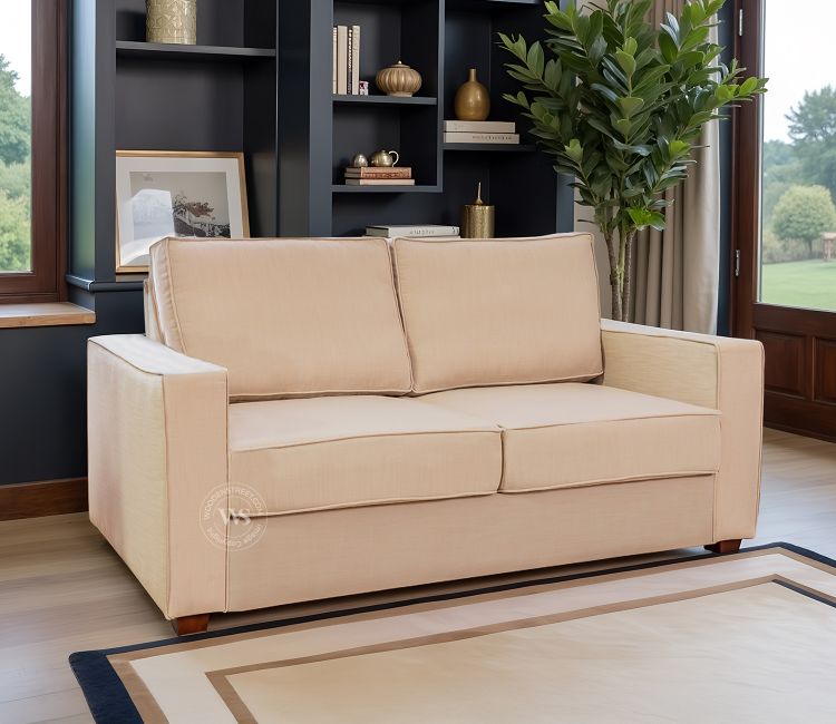 Albus 2 Seater Fabric Sofa (Cotton, Irish Cream)