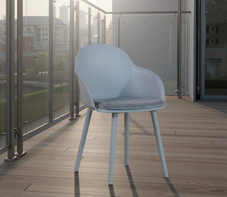 Nuvola Premium Outdoor Chair (Light Blue)
