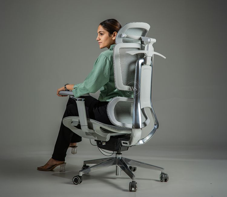 Bezus Ergonomic High Back Mesh Office Chair (Grey)