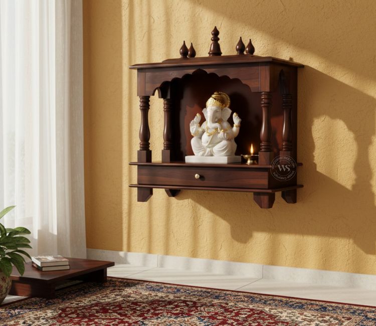 Itiha space saving compact pooja mandir for home