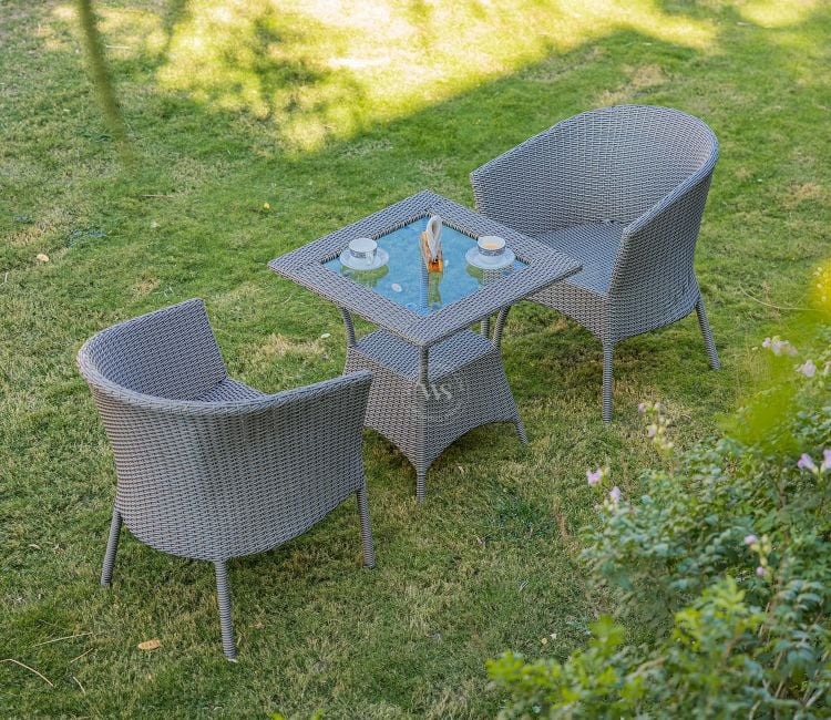 Golden White Vatican 2 Seater Outdoor Set Large 