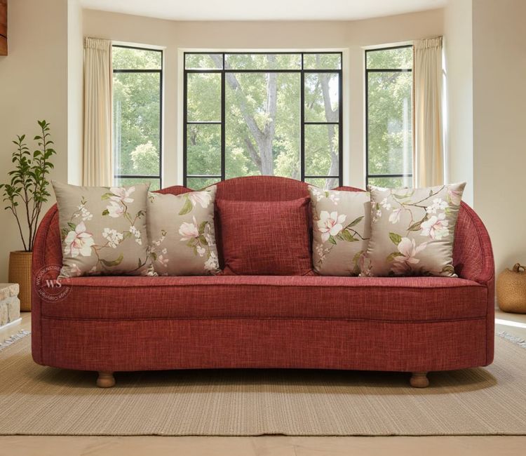 buy sofa online in red color 