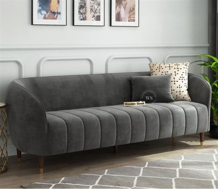 Velvet couch sofa
