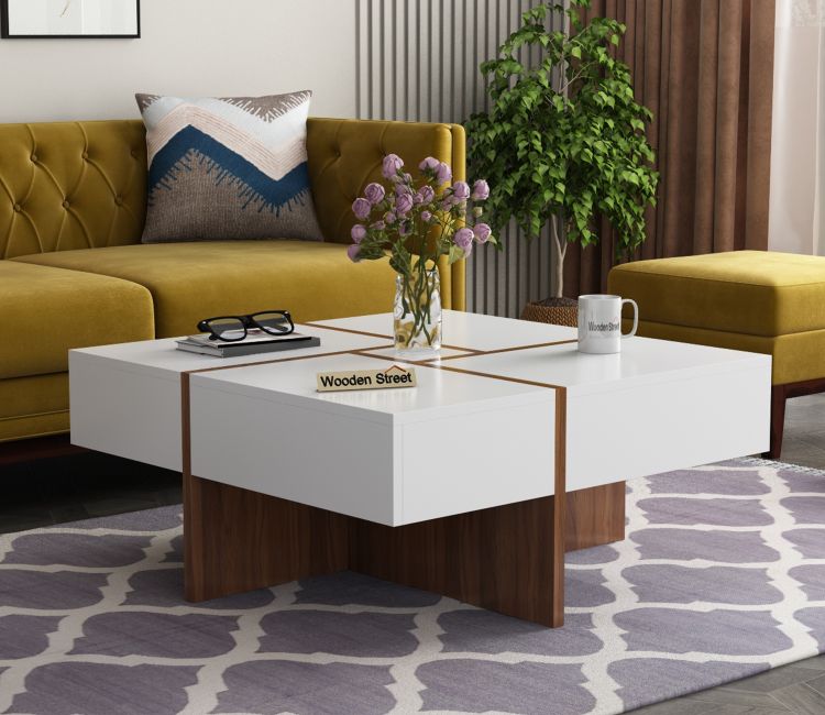 Maeve Engineered Wood Coffee Table with Multi Storage Drawers