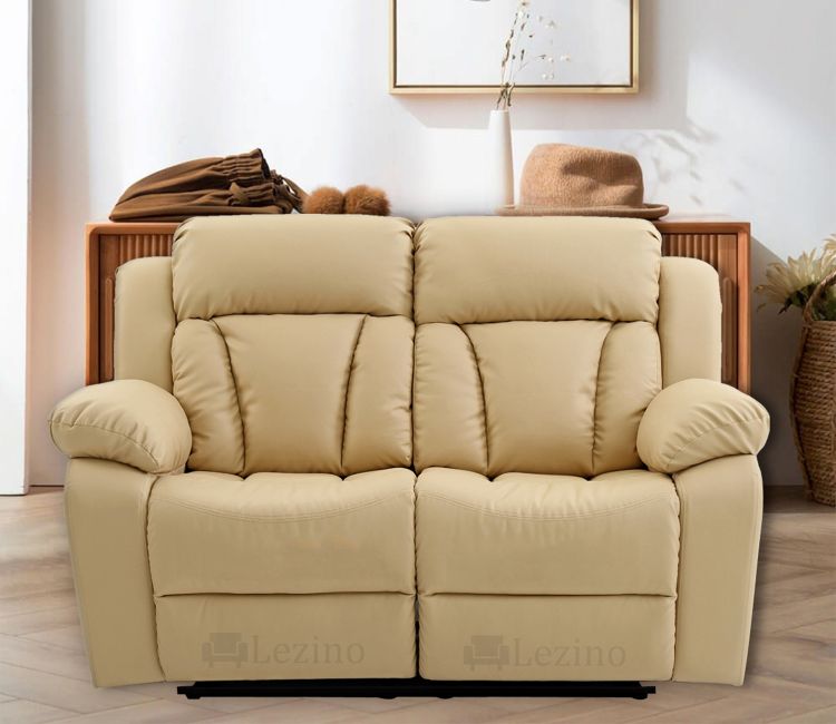 Salino Recliner | Manual 2 Seater Recliner Sofa | Leatherette 2-Seater Recliners