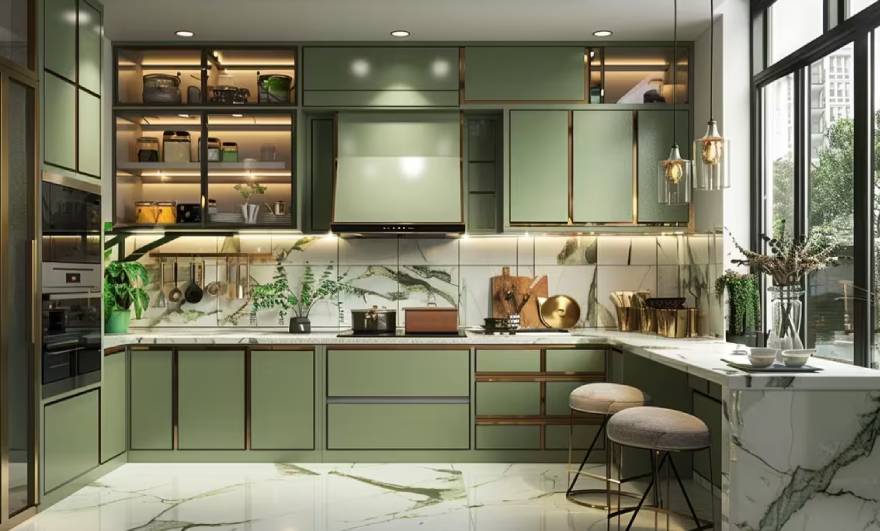 Nexus U Shaped Kitchen Design - Wooden street