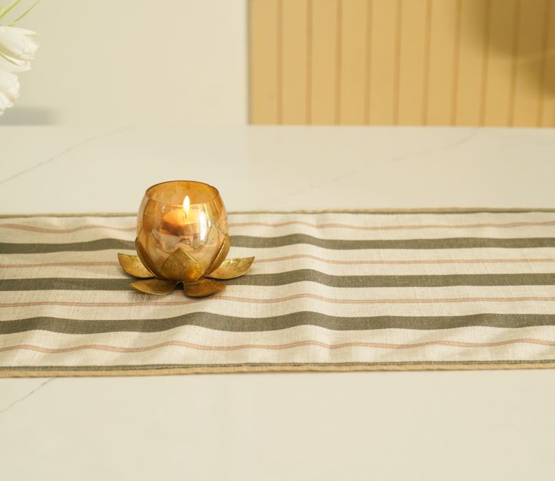Olive Green Table Runner by earthy threads