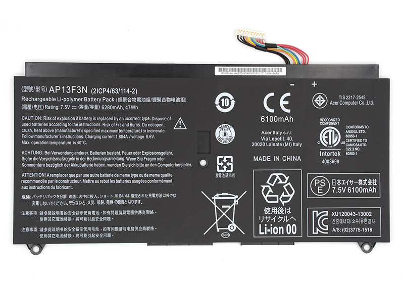 Original 47Wh AP13F3N Acer S7-392-54204G25Tws Battery
