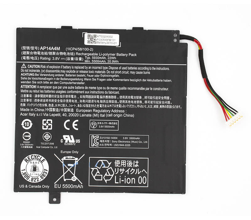 Original 22Wh Acer AP14A4M AP14A8M Battery