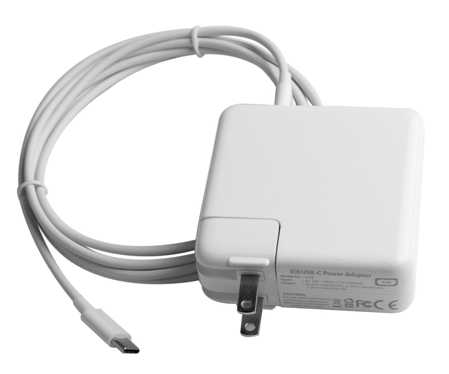 61W USB-C Apple A1989 Charger AC Adapter + Free Cable