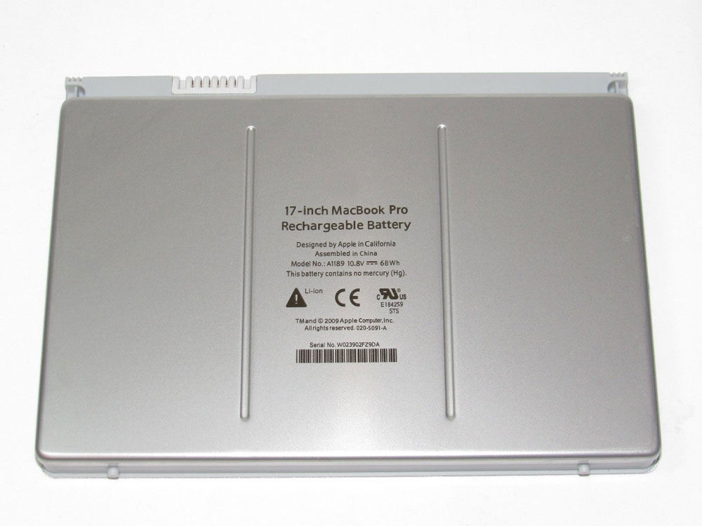 68Wh Apple MacBook Pro 17 A1261 Battery