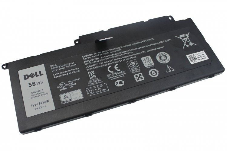 Original 58Wh 4 Cell Dell F7HVR Battery