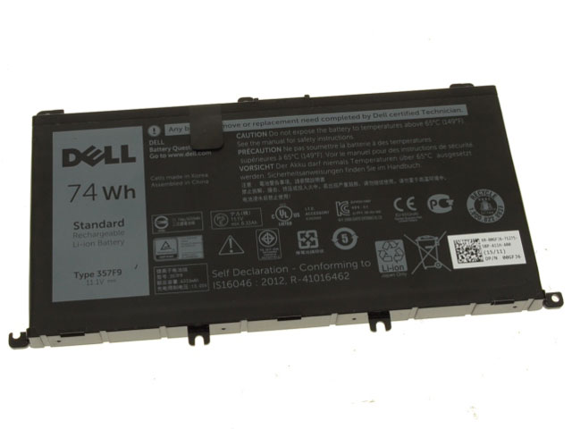 Original 74Wh 6400mAh 6 Cell Dell Inspiron 15 7567 Battery