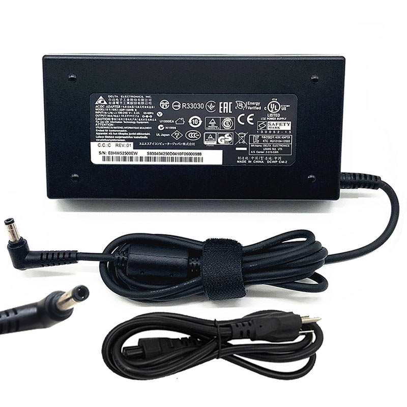 Original 150W MSI GE72 6QD(GTX 960M) GS70-6QE16H11 AC Adapter + Cord