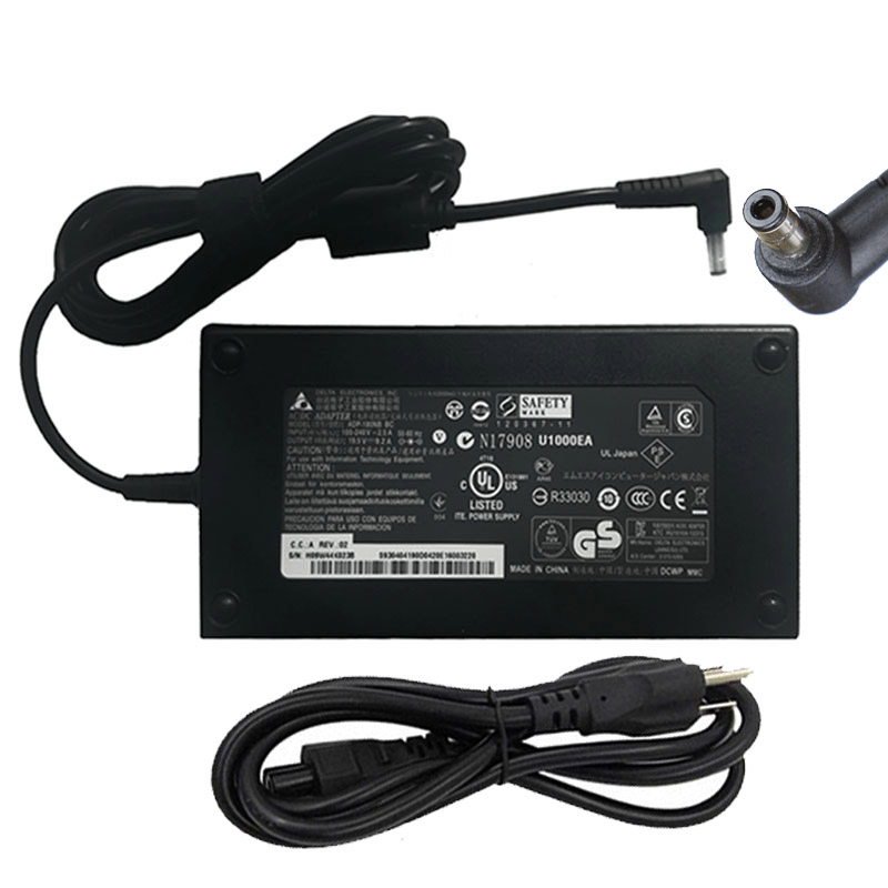 Original 180W MSI GS73VR 7RF Stealth Pro AC Adapter Charger +Free Cord