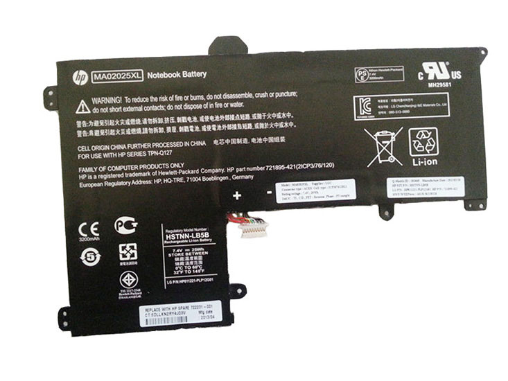 Original 25Wh HP TPN-Q127 SlateBook 10 x2 Series Battery