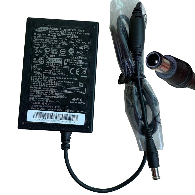 Original 36W Samsung AD-3612S BN44-00139C Adapter Charger Power Cord - Click Image to Close