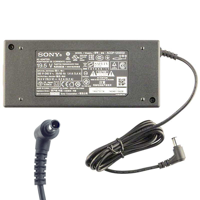 Original 120W Sony 1-492-731-15 1-492-733-11 Adapter Charger+Free Cord - Click Image to Close